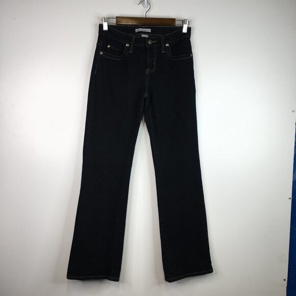 CAbi Dark Wash Wide Leg Jeans Style #895 Size 2 - Picture 1 of 10